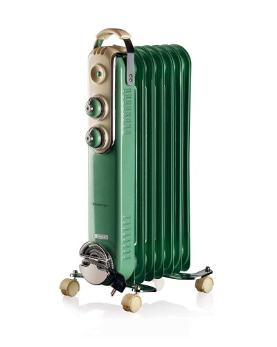 Ariete 837 Radiatore A Olio Vintage 7 Elementi Riscaldanti 1500w Verde