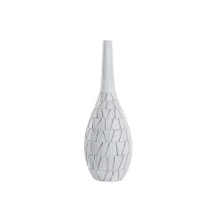 Vaso da terra moderno DKD Home Decor in resina bianca (18x18x50 cm)