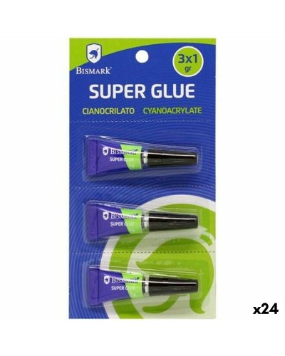 Bismark Super Kleber Gel, geeignet für viele Materialien, 1 g pro Packung (24 Stück)
