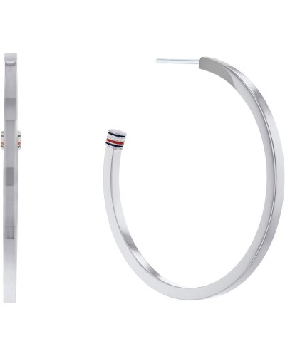 Tommy Hilfiger Stainless Steel Earrings 3.5cm - Iconic Logo
