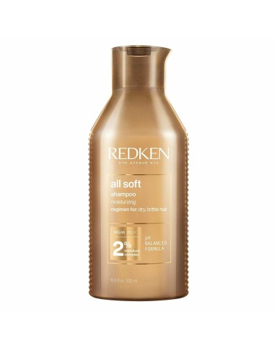 Redken All Soft Moisturizing Shampoo - 500ml - Dry and Brittle Hair
