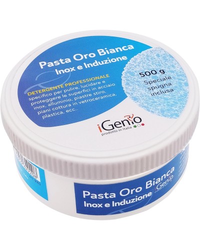 I-Genio 920 Detergente Pasta Bianca Acciaio Inox E Piani Induzione 500gr