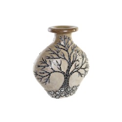 Vaso DKD Home Decor Albero - Nero, Beige, Terracotta - Decorazione Cristallo, 30 x 15 x 33,5 cm