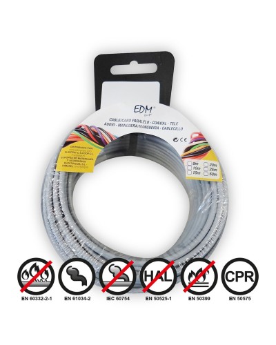 Koaxial TV-antenn EDM 2,5 mm 50 m