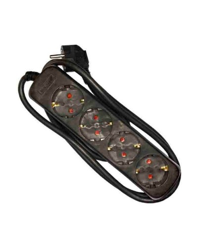 Regleta 4 Enchufes Schuko EDM 1.5m - Alargador Eléctrico Sin Interruptor
