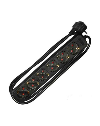 Multiprise 6 Prises Schuko EDM - Câble 1.5m - Bloc Multiprise Domestique
