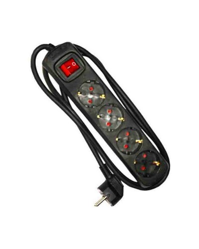 EDM 4 Schuko Socket Extension Lead with Switch - 1.5m Cable - Safe and Practical
