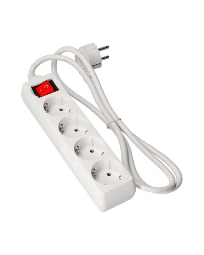 Multipresa EDM 4 Schuko con Interruttore - Cavo 3m - Sicurezza Casa/Ufficio
