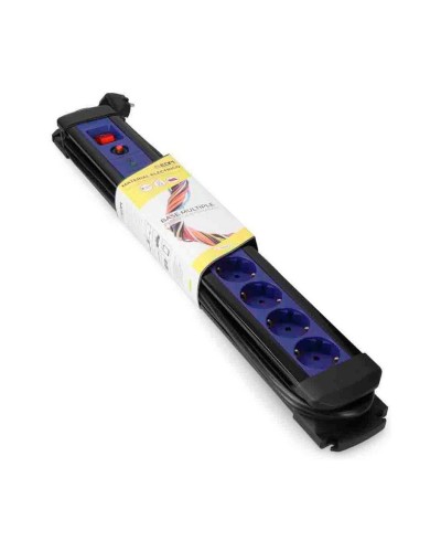 Regleta de 8 Tomas EDM con Interruptor y Cable 3m - Protección Sobrecarga

