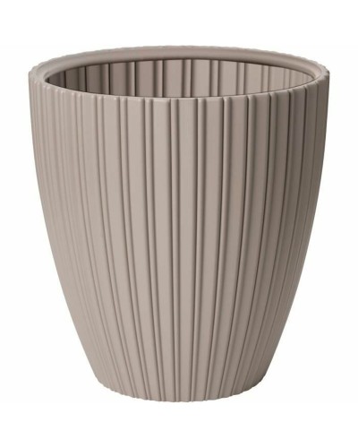 Pot de jardin ID Fancy Marron Taupe 40x42 cm - Design Élégant pour Intérieur/Extérieur
