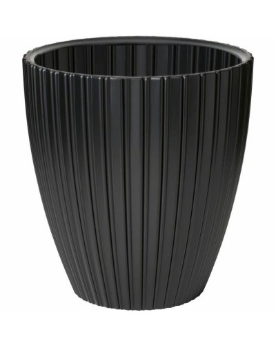 Vase Garden ID Fancy Schwarz 40x42 cm - Modernes Design für Innen- und Außenbereich
