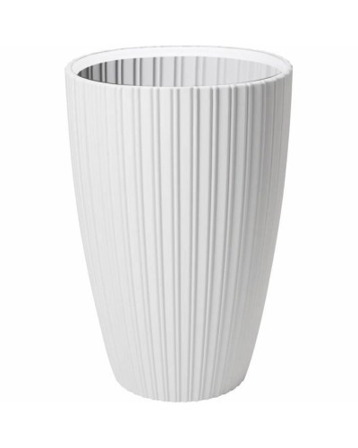 Vaso Garden ID Fancy Bianco 40x58cm - Design Moderno Polietilene

