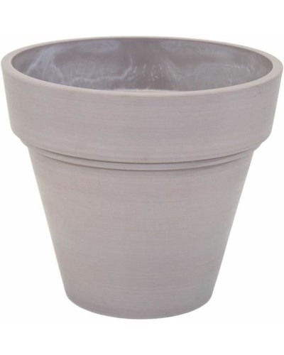 Mega Collections Vaso Ecostone Marrone Taupé Ø35cm - Fioriera Design
