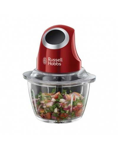 Russell Hobbs Kompakt-Zerkleinerer 1L Rot - 200W Leistungsstark
