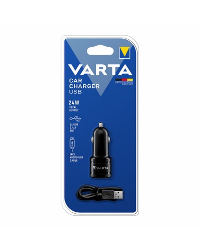 Varta Car Charger USB 2.0 Dual - Fast Charging Smartphone & Tablet
