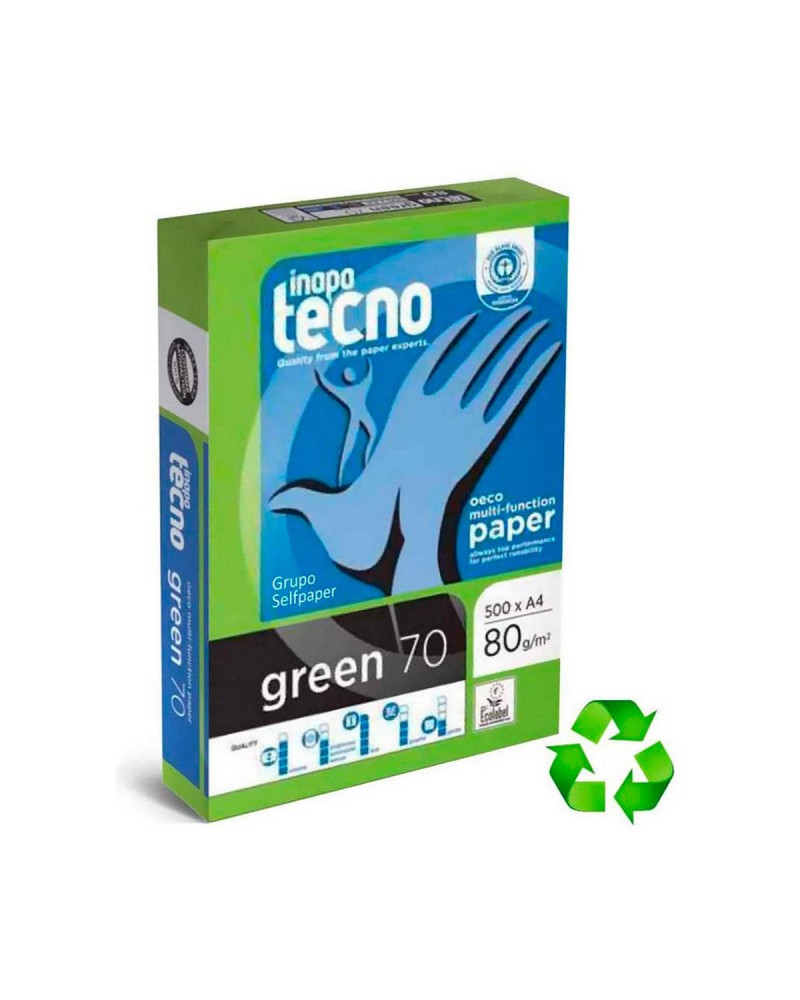 Papel para Imprimir Engel green 70 500 Hojas Blanco Verde A4