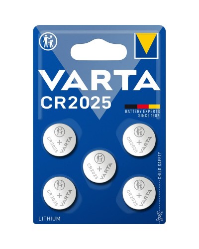 Lithium Knoopcelbatterijen Varta 6025101415 CR2025 3 V (5 Stuks)