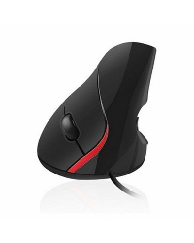Optisk Mus Ergonomisk Ewent EW3156 1000 dpi USB Svart Röd/Svart