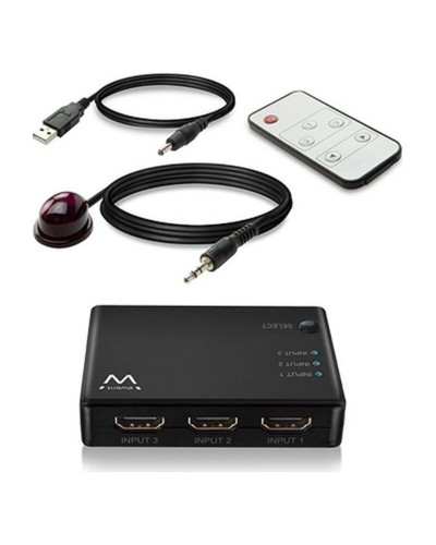 AV-adapter/-converter Ewent EW3730 HDMI 4K Zwart