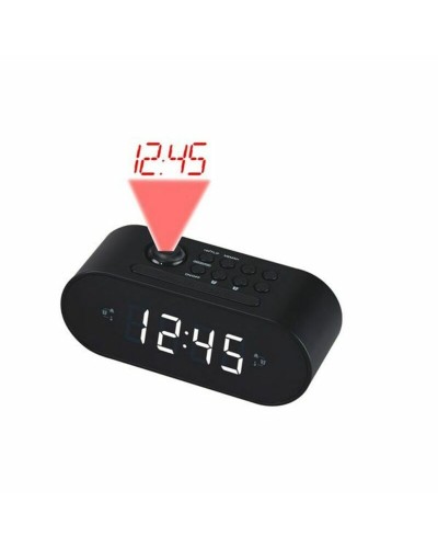 Denver CRP-717BLACK: Radiosveglia LED 1" - Sveglia con Radio FM compatta
