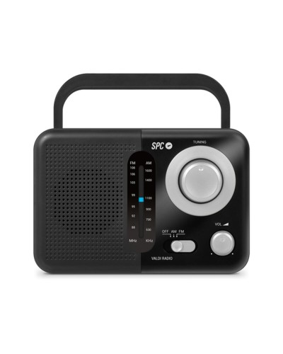 SPC Valdi Digitales FM/AM-Taschenradio - Schwarz - Kompakt und einfach zu bedienen
