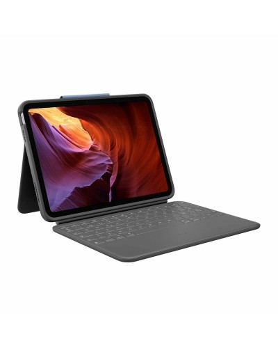 Logitech Étui avec Clavier iPad (Disposition Espagnole QWERTY) - Graphite
