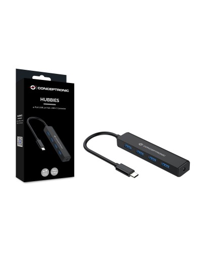 USB-keskitin Conceptronic CTC4USB3 Musta