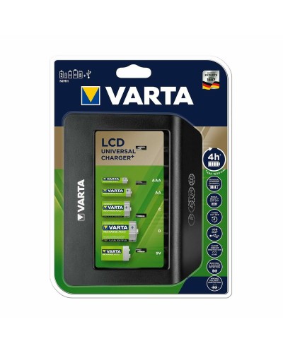 Akkulaturi Varta LCD Universal Charger+ Tyyppi C Tyyppi D 1600 mAh 100-240 V
