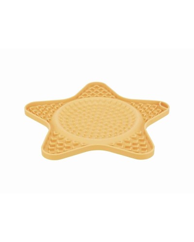 Trixie Cuenco Amarillo Silicona para Perros y Gatos, 23.5cm - Antideslizante
