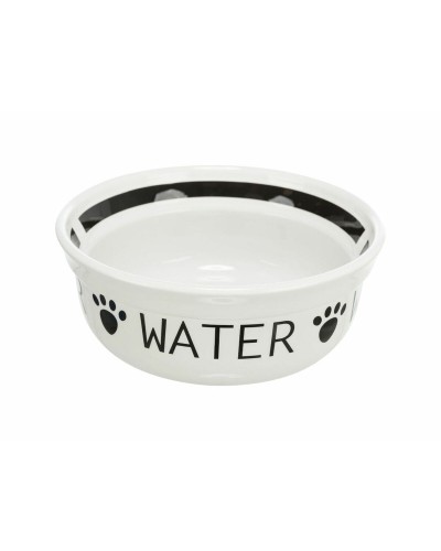 Trixie Bowl Dog White/Black Ø13cm 250ml - Water and Food
