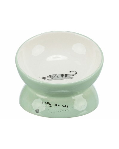 Trixie Bol Chien Blanc Vert Ø13cm 150ml - Eau & Nourriture
