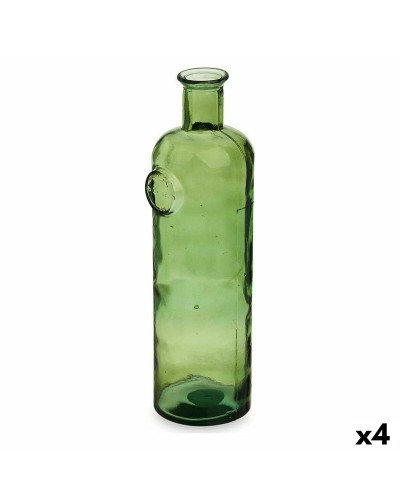 Dekorative grüne Flasche Stamp 14x44cm (4 Stk.) - Design Vase
