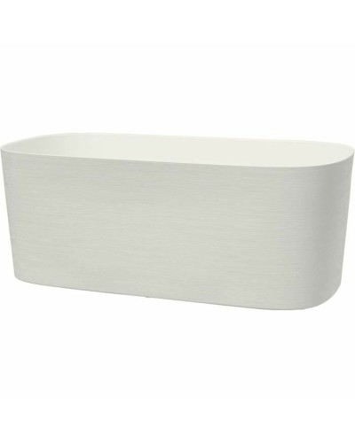 Pot de Fleur Auto-Irriguant Garden ID Blanc 17x17x50cm - Design Moderne
