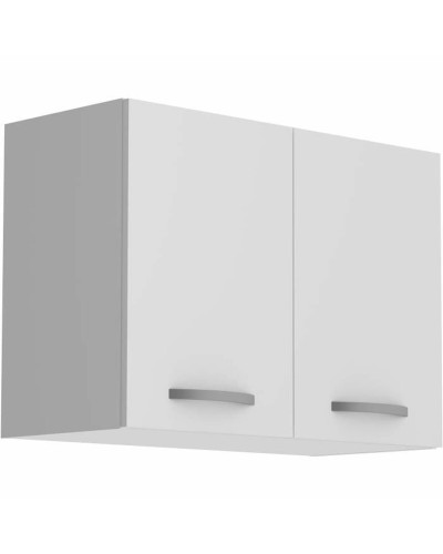 Meuble de cuisine Oslo Blanc 80cm : Meuble bas sous évier gain de place
