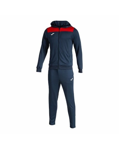 Träningsoverall, Vuxen Joma Sport PhoenIX II Röd Marinblå Barn Män 2 Delar