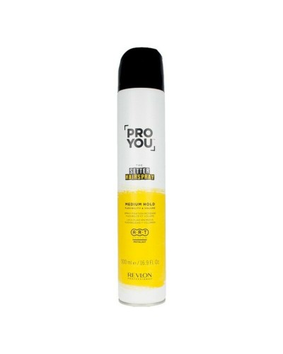 Revlon Proyou Laque Fixation Normale 500ml - Tenue Naturelle & Coiffage
