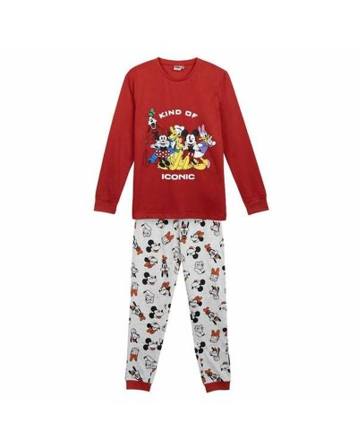 Mickey Mouse Schlafanzug Rot Baumwolle Baby - Disney Nachtwäsche
