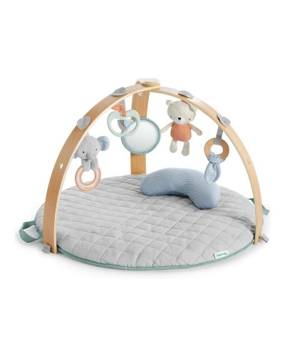 Ingenuity Reversible Play Mat Wood - Extra Thick, Soft, Padded - Babies and Infants
