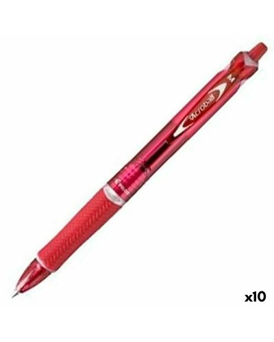Pen Pilot Acroball Rood 0,4 mm (10 Stuks)