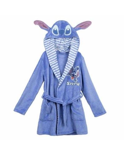 Bademantel Baby Stitch Blau: Warmes Fleece, Weich und Bequem
