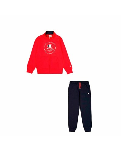 Conjunto Deportivo Completo Champion Niño Azul/Rojo - 2 Piezas
