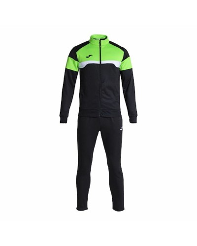 Joggingpak voor kinderen Joma Sport Danubio III Zwart Groen 2 Onderdelen