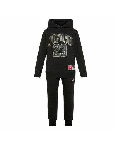 Jordan Completo Sportivo Neonati Nero 2 Pz - Set Tuta e Pantaloni
