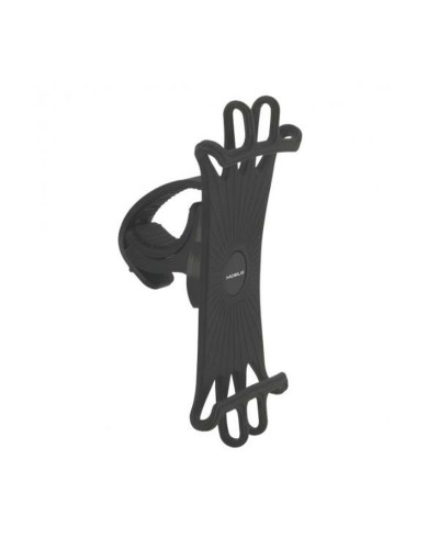 Mobile Phone Holder Bike Silicone Black 4-7" - Universal Smartphone
