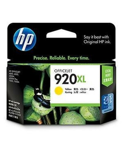 HP 920XL Cartucho de Tinta Original Amarillo - Alto Rendimiento para Impresoras HP
