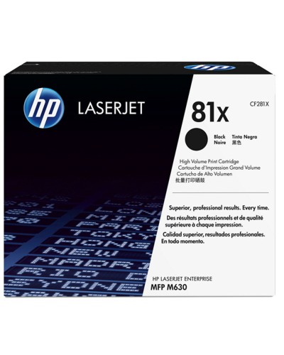 HP 81X Original LaserJet Tonerkartusche Schwarz - Hohe Reichweite
