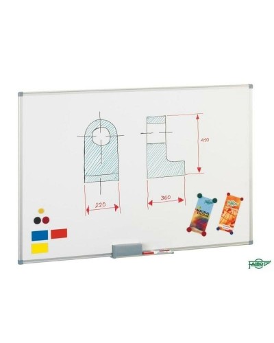 Pizarra Blanca Faibo 90x120cm Magnética para Oficina/Escuela
