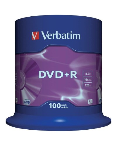 Verbatim DVD-R 4.7GB 16x - Pack 100 Unités - Archivage de Données
