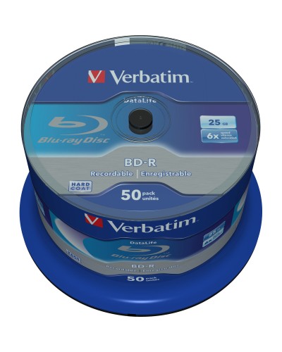 Blu-Ray BD-R Verbatim Datalife 50 osaa 25 GB 6x