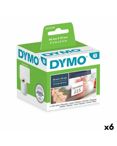 Printerlabels Dymo S0722440 54 x 70 mm LabelWriter™ Wit (6 Stuks)